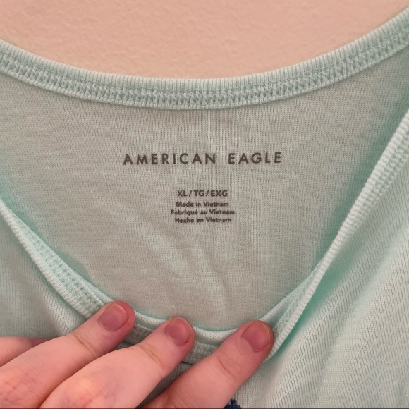 American Eagle Cropped Ruffled Tank Top - Picture 4 of 7